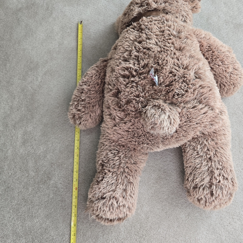 LARGE 28” Brown Teddy Bear FAO Schwarz Plush - Picture 10 of 10